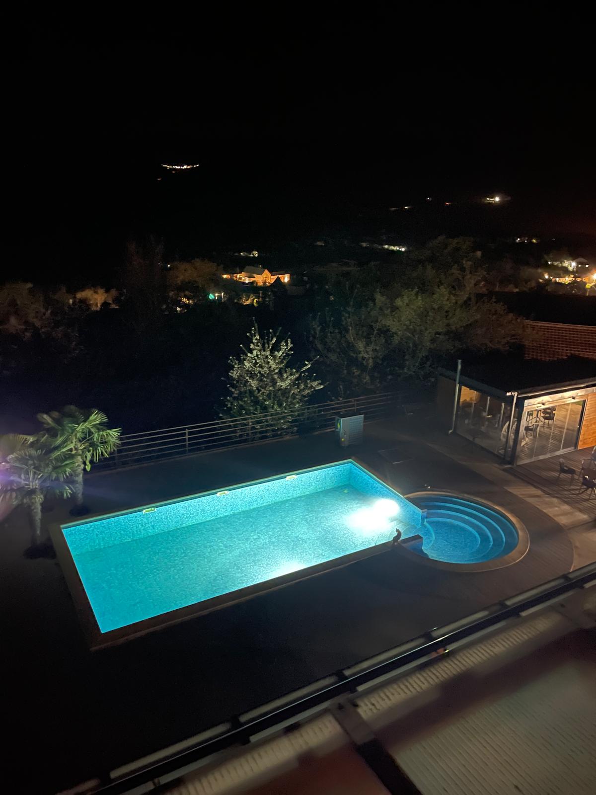 Pool at night