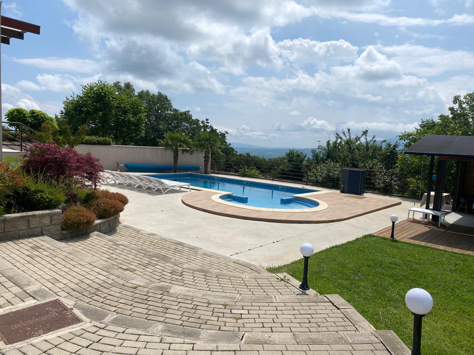 Pool panoramic view
